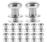 Healeved Boutons de Tiroir en Alliage de Zinc Ronds Mini 50 Pièces | Surface Lisse Argentée, Style Moderne Élégant, Tirettes Compactes pour Écrin, Organiseur Maquillage, Création Artisanale