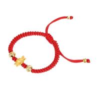 Healeved Bracelet Corde Rouge avec Charm Lapin Bracelet Tressé Animal du Zodiaque Chinois Ajustable Poignet
