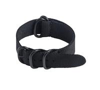 Healeved Bracelet De Montre Nylon Tissé Anneaux Boucle Noire Lavable Machine Outil Pour Barrette à Ressort Inclus