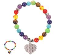 Healeved Bracelet De Perles Décoratif Bracelet Léger Perles Ornement Coloré Portable Pour Femme Et Fille Cadeau Décoration
