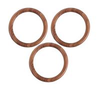 Healeved Bracelet et Bords Arrondis Grain de Bois en Bois Naturel Large sans Couture Style Bohème Vintage pour Hommes et Femmes, pour Expositions Artistiques