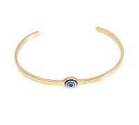 Healeved Bracelet Femme Ajustable Acier Inoxydable avec Oeil Turc Protection Bracelet Ouvert Confortable et Élégant pour Poignet Moyen Cadeau pour Femmes