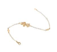 Healeved Bracelet Feng Shui Pi Yao Doré Ajustable pour Richesse et Protection Accessoire Unisexe