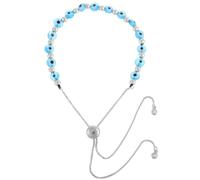 Healeved Bracelet Œil du Diable en Verre 6mm Halloween Perles pour Femmes | Léger et Confortable, Style Mauvais Œil, pour Voyages et Fêtes