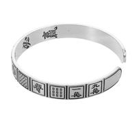 Healeved Bracelet Mahjong Ouvert Unisexe Rétro avec Élément Treize Merveilles pour Femme et Homme Bijou Vintage et Style