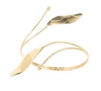 Healeved Bracelet pour Femme Brassard en Métal à Feuilles Délicates Ajustable Design Créatif Élégant et Usage Quotidien