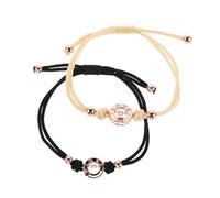 Healeved Bracelets Connectés pour Couples Ajustables avec Vibration Tactile Symboles pour Anniversaire et Relation à Distance Bijoux Assortis pour