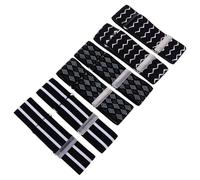 Healeved Brassards Réglables pour Chemises Homme 3 Pièces Motif Carreaux Noir Blanc Gris Rayures Noirs Blancs Accessoires Mode Poignet pour Soirées et Bars