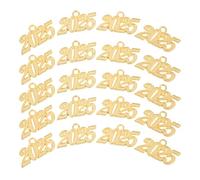 Healeved Breloques Chapeau Diplômé 2025 Métal Doré 50 Pcs DIY Artisans Bijoux Étudiants Fête Remise Diplôme Accessoires à Suspendre Fête Fin D'année