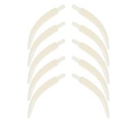 Healeved Breloques Éléphant Ethniques en Fausse Dent D’Éléphant 4 CM avec Tête 100 Pièces en Plastique Blanc Pendentifs pour Bracelets Colliers et Loisirs Créatifs Décorations Festives