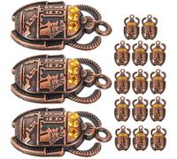Healeved Breloques Scarabée en Alliage Cristal, Lot de 20 pour Création de Bijoux DIY, Collier, Bracelet, Bracelet de Cheville et Présent Saint-Valentin