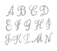 Healeved Broche de Col en Alliage Argenté Lettre Anglaise, Chic et Créative, pour Décorer et Assortir Différents Vêtements