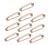 Healeved Broche De Sécurité Bricolage 10pcs En Cuivre Verrouillage Pour Accessoires Diy Épingles à Barre Pour Couture Et Fabrication Artisanale Pour Manteaux Pulls Et Chapeaux