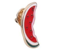 Healeved Broche Pastèque Émaillée Design Tranche Broche Dessin Animé Pinces Vêtements Femme