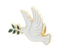 Healeved Broche Vintage Paix Épingle à Châle Femme Symbole Liberté Branche d'Olivier Accessoire Mode pour Pulls Paquet Trousse à Crayons Usage Quotidien