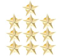 Healeved Broches Étoile à 5 Branches Faciles à Porter Enlever en Alliage Doré Lot de 10 pour Décoration de Costume et Vie Quotidienne