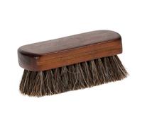 Healeved Brosse à Barbe en CRIN de Cheval Douce pour Hommes, Outil Multi-usages pour Rasage et Entretien Moustache, Brosse Ergonomique pour Soins Barbe Quotidien, Usage Salon ou