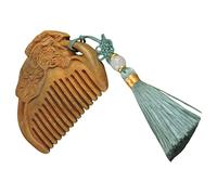 Healeved Brosse à Cheveux Bois Démêlante Avec Pompons Peigne De Massage Pour Femmes Cheveux Humains Ou Humides