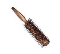 Healeved Brosse à Cheveux Ronde avec Soies de Sanglier Peigne Démêlant pour Cheveux Longs Bouclés et Épais Manche Bois