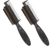 Healeved Brosse à Crêper de Salon et Peigne de Séparation pour Coiffage et Nettoyage des Cheveux Crépus