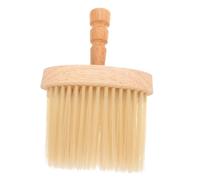 Healeved Brosse à Fragments Durs Avec Manche Bois Plumeau De Cou Pour Barbier Brosse De Cheveux Pour Usage Quotidien Et Salon