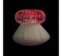 Healeved Brosse Dépoussiérante Ongles Douce Multifonction avec Base Lumineuse Pinceau Poudre Manucure Forme de Champignon pour Nettoyage Précis et Retrait de Poussière