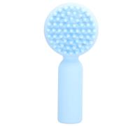 Healeved Brosse Nettoyante Silicone Double-face Gommage Exfoliant Manuel Pour Visage Pour Nettoyage Et Massage Relaxant Couleur Bleu