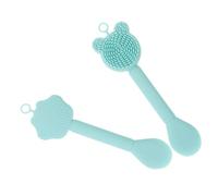 Healeved Brosse Nettoyante Visage en Silicone 2Pcs Applicateur de Masque Facial à Double Extrémité Brosse Douce pour Nettoyage en Outil Beauté Pratique