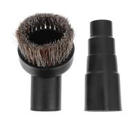 Healeved Brosse pour Aspirateur avec Adaptateur 32 Mm en Abs et Crin de Cheval, Accessoire D’adaptation pour Nettoyage Domestique, Outil Compatible pour Connecteur 1,25 Pouce, Brosse