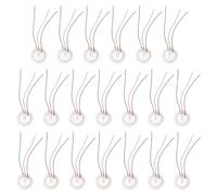 Healeved Buzzer Piézo Tripolaire 35 Mm en Acier G Fils Soudés, Lot de 20 Pièces - Transducteur Piézoélectrique pour Guitare, Batterie et Microphone, Capteur Sonore Couleur Aléatoire