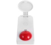 Healeved Buzzer Sonore Interactif pour Jeux Télévisés Son et Lumière Bouton de Réponse Rouge Cercle pour Activités Ludiques en Classe et Quiz en Groupe sans Pile Accessoire Éducatif