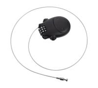 Healeved Câble Antivol de Vélo à Code, Antivol à Code pour Vélo, Casque et Bicyclette, Noir, Abs et Acier, Résistant à L'usure, Antirouille