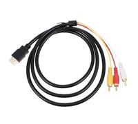 Healeved Câble de Conversion Numérique vers Av 3rca en Cuivre pour Projecteurs et Récepteurs Av, Transmission de Signal Plug And Play, Design Professionnel et Pratique