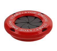 Healeved Cache-Bouton de Démarrage à Bouton-Poussoir Anneau Décoratif Double Couleur Rouge et Noir Protection Anti-Rayures pour Interrupteur D’Allumage Voiture Accessoire Intérieur