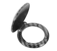 Healeved Cache de Bouton de Démarrage Voiture en Fibre de Carbone 4 X 4 X 1,3 Cm, Protection Anti-rayures pour Contacteur sans ouvercle Décoratif pour Interrupteur Marche/arrêt,