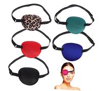 Healeved Cache-œil Simples Pour Adultes - Masques Oculaires De Qualité Médicale Confortables Et Réglables Pour Le Soin Des Yeux Accessoires De Fête Pirate Respirants