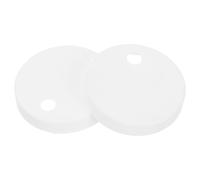 Healeved Caches-boulons Accessoires D'installation Sécurisés et Esthétiques Ronds en Plastique Blanc pour Fixation Abattant Wc pour Siège de Toilette Suspendu