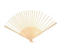 Healeved Cadre D’éventail Pliant Soi-même en Bois Naturel, Kit de Fabrication pour Éventail Japonerie Rond, Accessoire DIY pour Création Artisanale et Décoration Murale, Matériel Solide