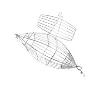 Healeved Cage à Appâts en Acier Inoxydable XL 205 X 67 CM Panier à Leurres Olivette Piège à Appâts Robuste pour Pêche au Crabe Écrevisse Éperlan et Crevettes Accessoire Léger et