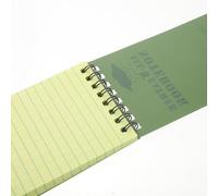 Healeved Cahier à Spirale Étanche Petit Format 127X76 MM, Carnet de Notes Camouflage PVC Vert, Bloc-Notes Solide pour Usage Extérieur et Bureau, Matériel de Prise de Notes Multifonction