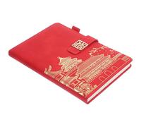 Healeved Cahier Chinois Rétro Rouge en Imitation Cuir pour Notes