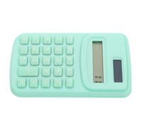 Healeved Calculatrice Portable Petite Taille Couleur Menthe Calculatrice de Poche Simple en Plastique et Silicone Outil Scolaire et Bureau Pratique pour Étudiants et Fournitures
