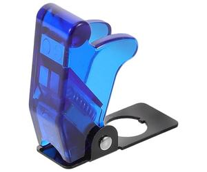 Healeved Capuchon D'interrupteur à Bascule en Plastique Bleu, Facile à Utiliser Design à Charnière, Diamètre de Trou 12mm, Protection Étanche pour Usage Domestique et Industriel