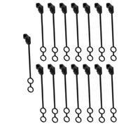 Healeved Capuchons de Protection Étanches SAE en PVC Lot de 15 Housses Anti-Poussière pour Fiches à Deux Broches Couverture Fiable pour Connecteurs de Câbles Solaires et Automobiles