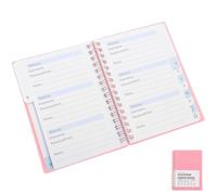 Healeved Carnet de Mots de Passe A6 à Spirale avec Onglets Alphabétiques Format Compact Rose Bloc-Notes Multifonction pour Gestion Portable des Mots de Passe et Adresses Web