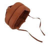 Healeved Casque de Sécurité et Confort Respirant pour Prévention des Blessures et Mousse Rembourrée Anti-chute en Coton Café avec Sangle Réglable pour Personnes Âgées