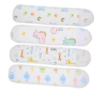 Healeved Ceinture Abdominale Pour Bébé -né 4 Pièces Motifs Animaux Réglable Tissu Doux Respirant Protection Nombril Le Froid Usage Quotidien Confort Bébé