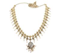 Healeved Ceinture Chaîne Géométrique avec Strass et Pompons Style Bohème Ethnique Longue Ceinture de Corps Bijoux pour Festival et Danse