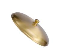 Healeved Cendrier en Laiton Couvercle Élégant et Facile à Nettoyer, Design Sophistiqué pour Usage Intérieur et Terrasse, Accessoire Pratique et Stylé pour Fumeurs