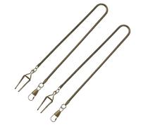 Healeved Chaînes de Montre de Poche Vintage en Métal Café 2pcs pour Hommes, Confortables et Faciles à Utiliser, Accessoires pour Costume
